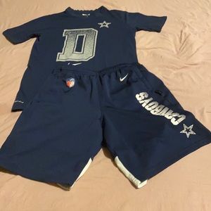 NFL Nike Dallas Cowboys short set.
